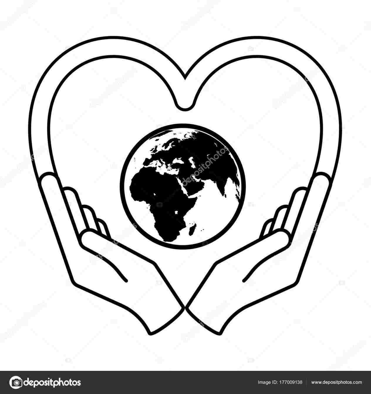 1264x1343 Drawings Of Hands Holding The Earth Drawing Fine Art