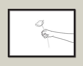 340x270 Hand Holding Flowers Etsy