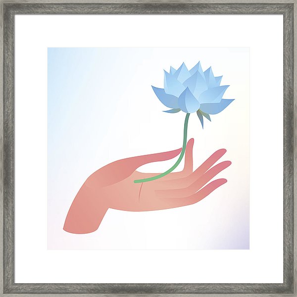 600x600 Buddha Purnima Or Vesak Card Vector Illustration With Hand
