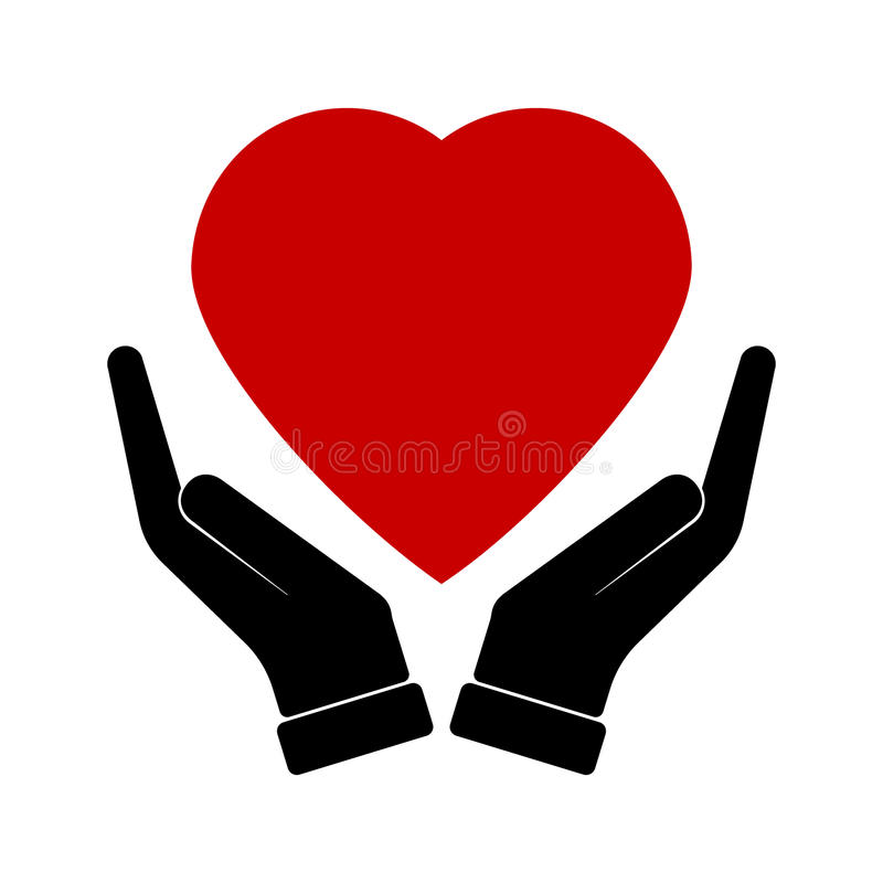800x800 Hand Holding Heart Healthcare Stock Vector Illustration