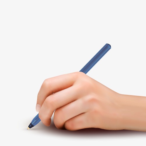 500x500 Holding Pencil Png Free Holding Pencil Transparent Images