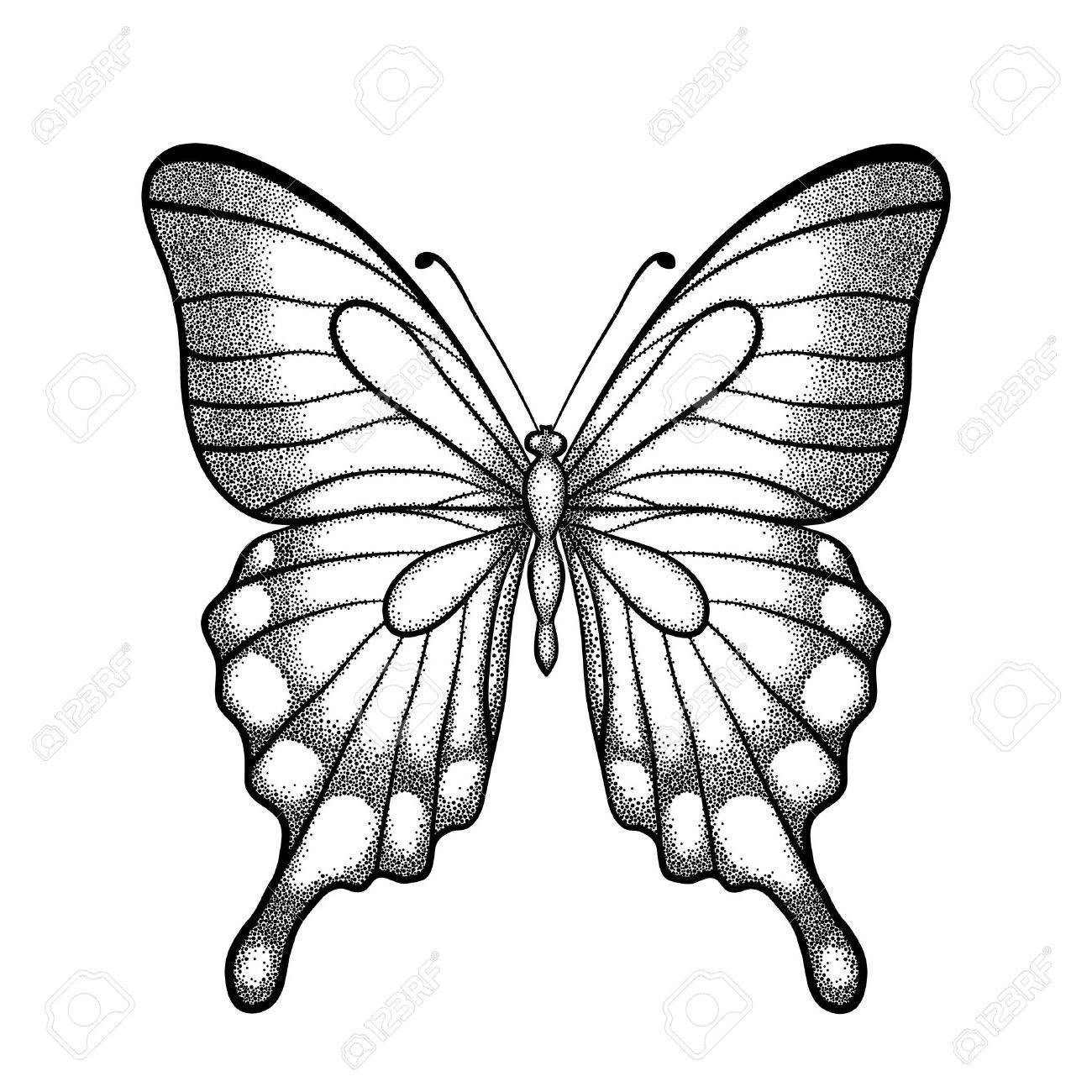 1300x1300 Butterfly In Hand Clipart Black And White Clip Art Images