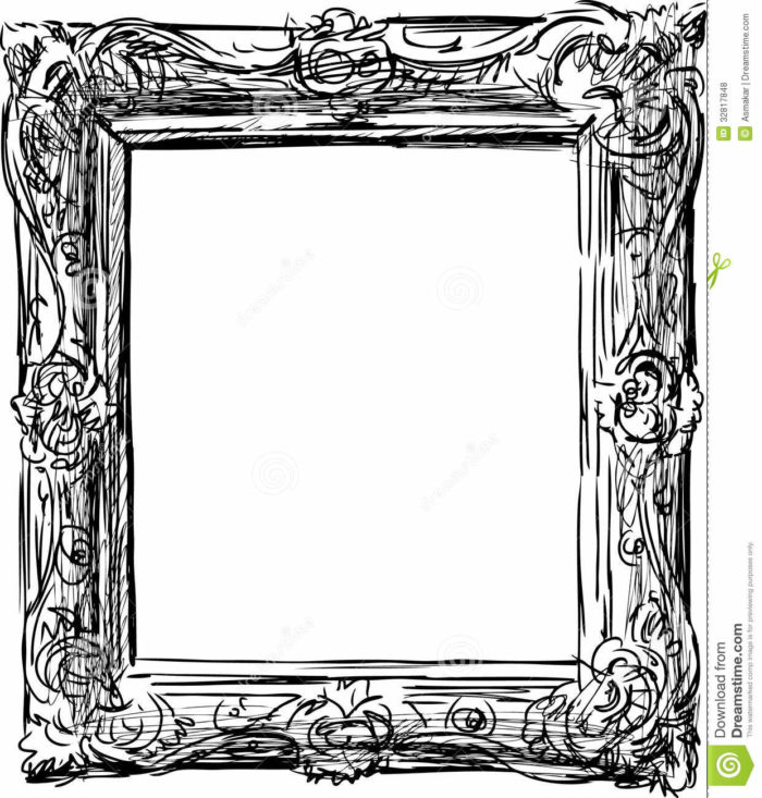 700x733 Antique Hand Mirror Drawing Minimalist Islamic Home Decor