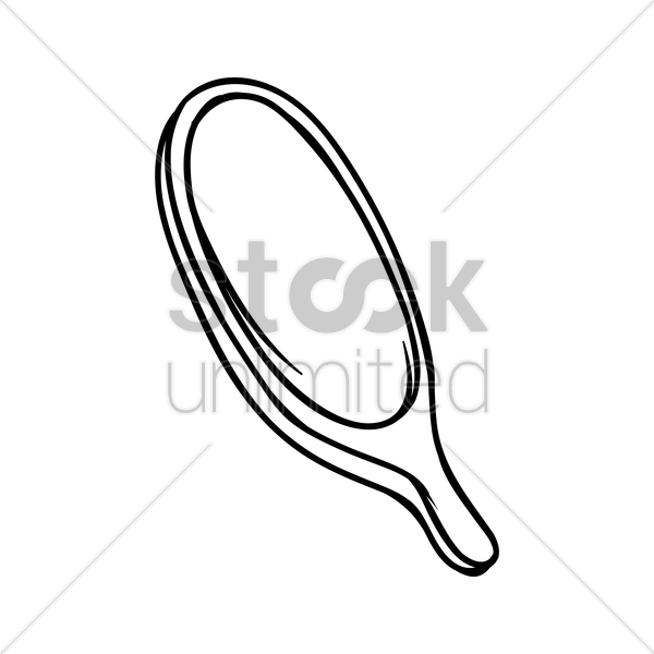 600x600 Hand Mirror Vector Image