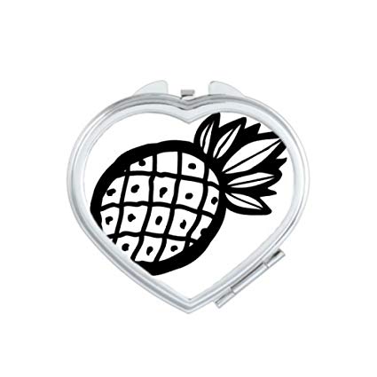 425x425 diythinker black pineapple line drawing fruit heart