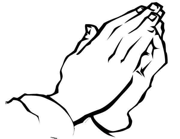 600x464 Hand Praying To God Coloring