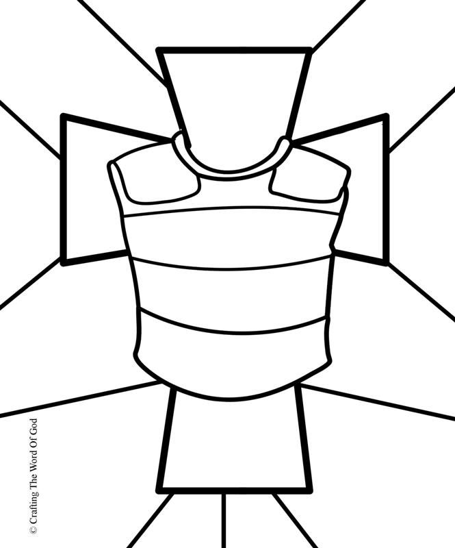 665x800 Breastplate Of Righteousness Coloring