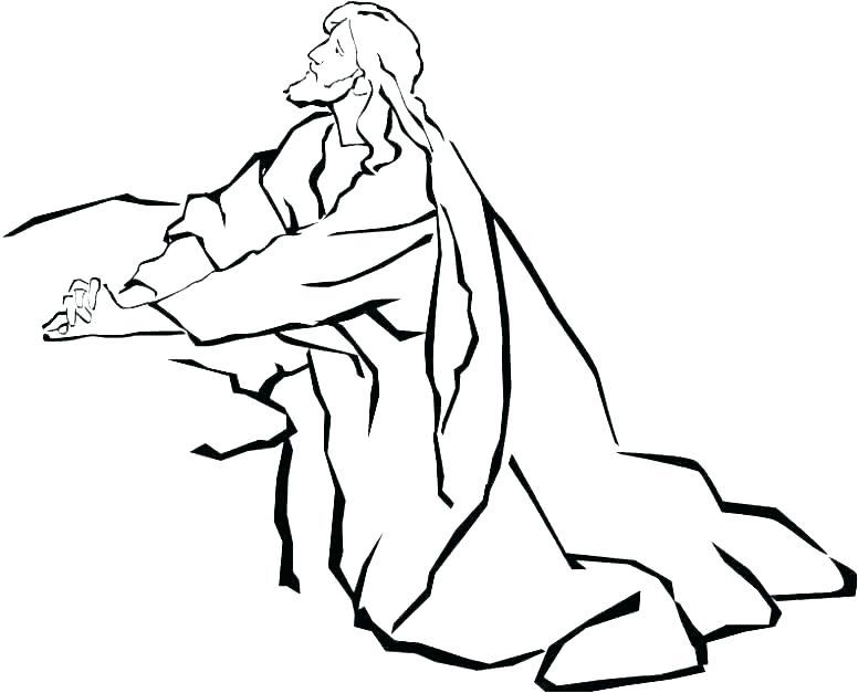 776x627 Children Praying Coloring