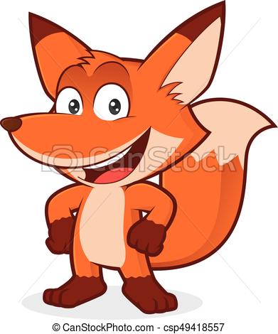 391x470 Fox With Hand On Hip Clipart Picture Of A Fox Cartoon Character