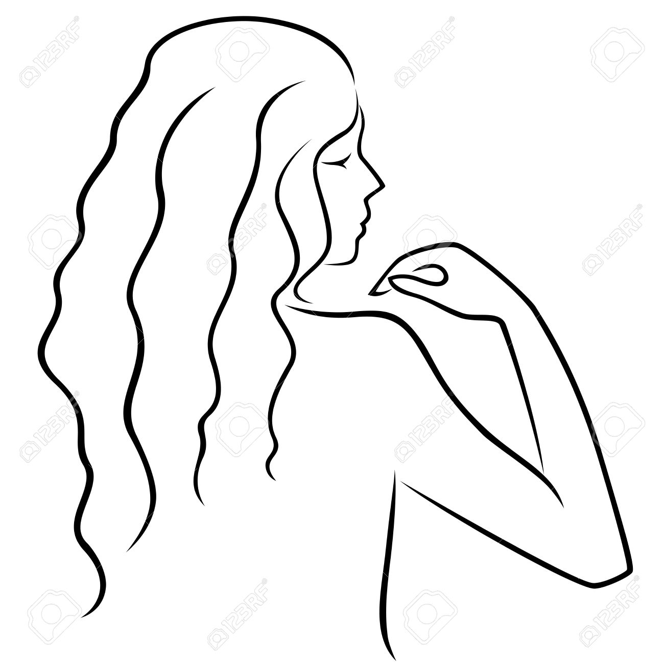 1300x1300 Hand Drawing Outline