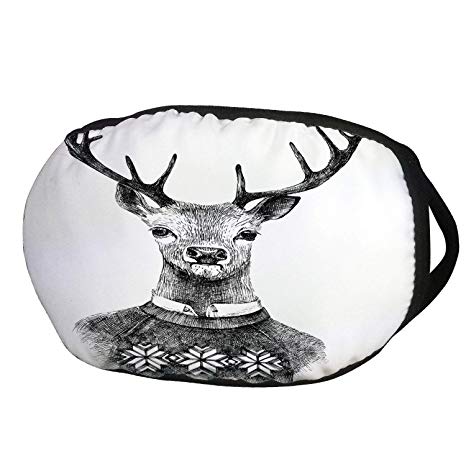466x466 Fashion Cotton Antidust Face Mouth Mask, Indie, Hand Drawn Deer
