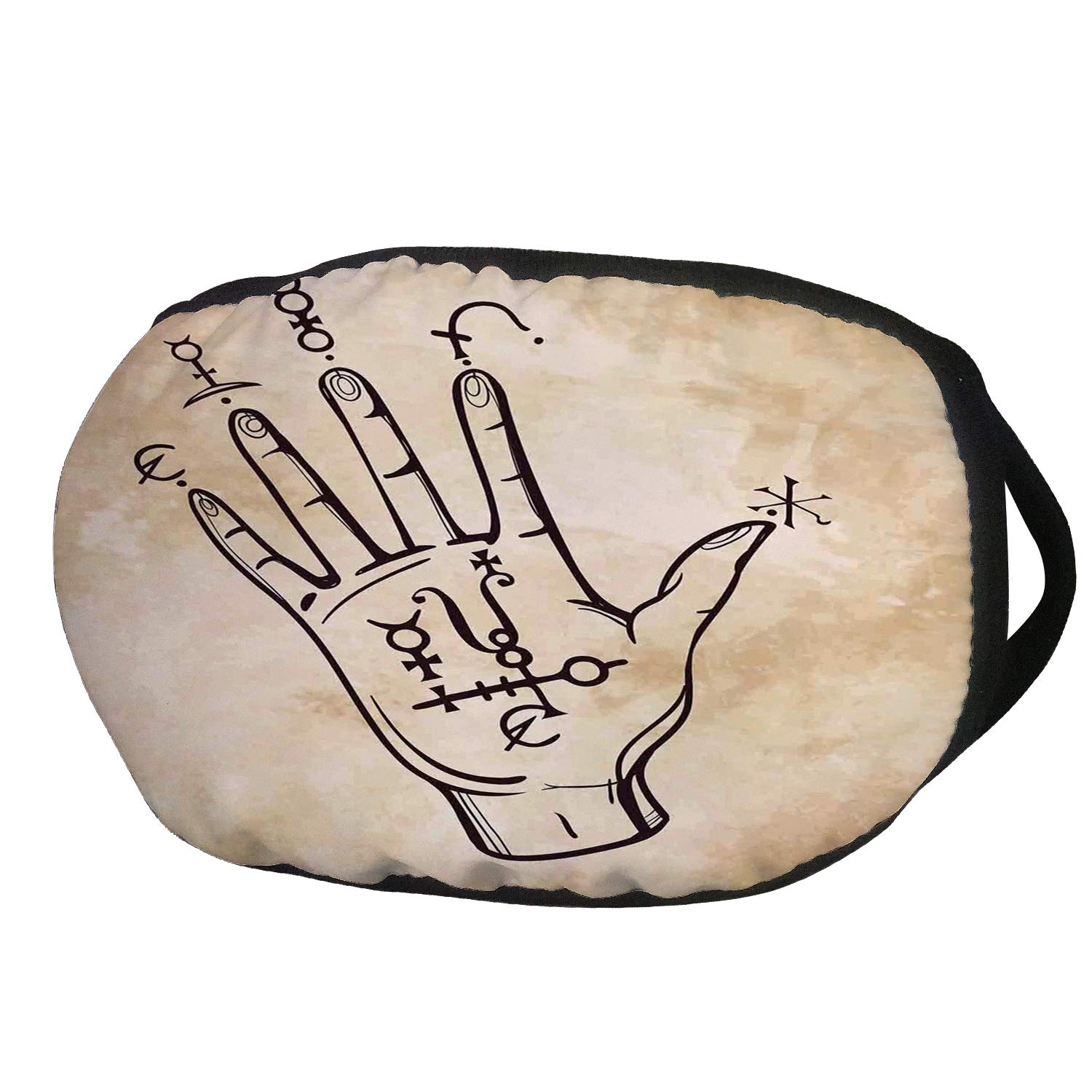 1500x1500 Fashion Cotton Antidust Face Mouth Mask, Occult Decor, Hand Sketch