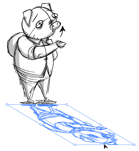 474x516 Storyboard Pro Online Help Deforming A Drawing