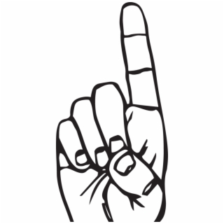 320x320 Hd Vintage Hand Pointing Clipart Download