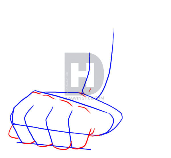600x554 How To Draw Anime Hands, Step
