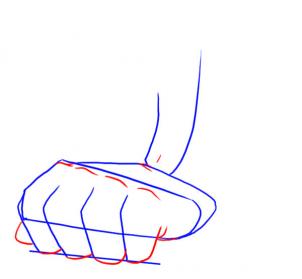 302x279 How To Draw Anime Hands, Step