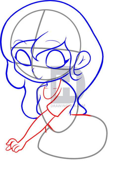 558x720 How To Draw An Easy Girl, Step