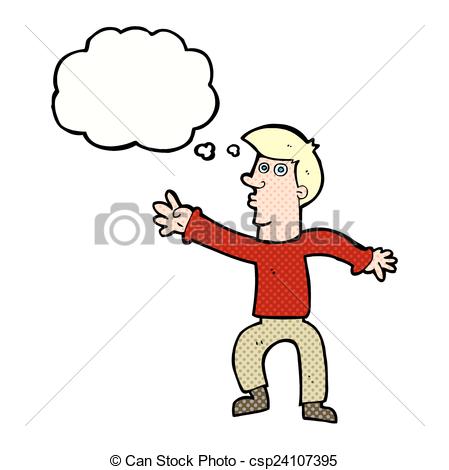 449x470 Cartoon Reaching Man With Thought Bubble