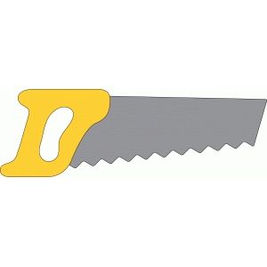 300x300 Hand Saw Silhouette
