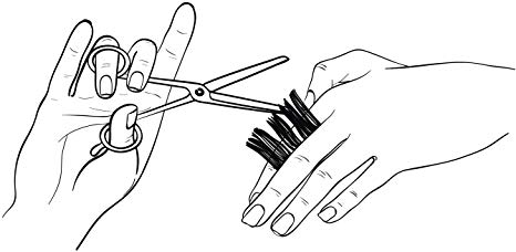 466x228 Simple Black Sketch Barber Cartoon Element Vinyl