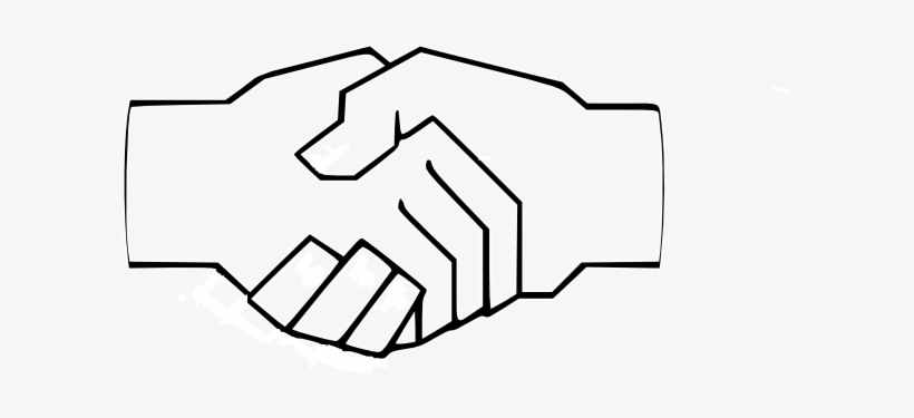 820x375 Simple Handshake Clip Art At Clker