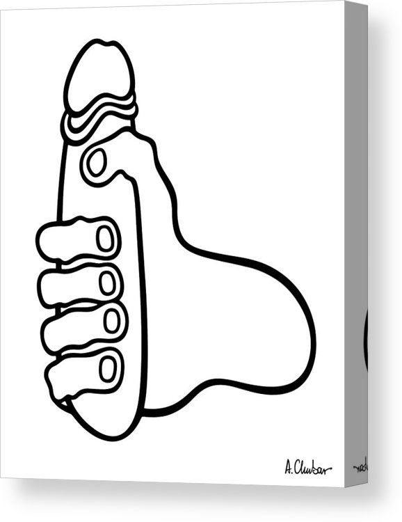 578x750 Hand Holding Phallus Canvas Print Canvas Art