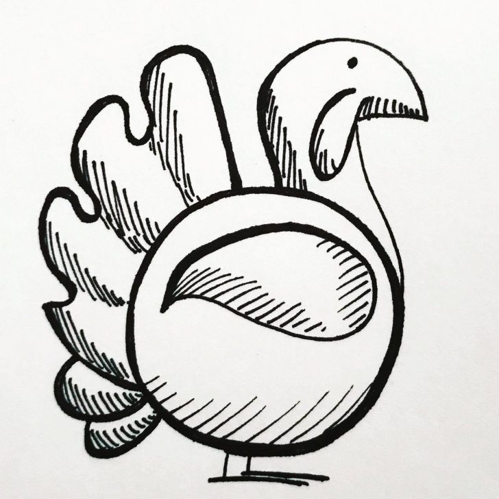 728x728 Easy Turkey Face Drawing Hand Art A Tutorial Cute For Kids I