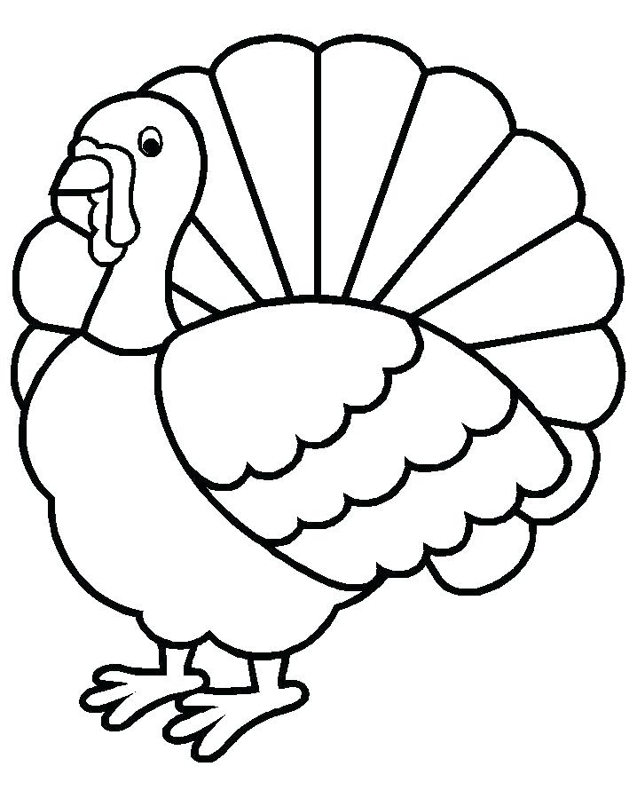 718x908 Turkey Coloring Template