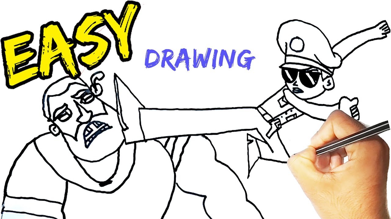 1280x720 How To Draw Little Singham Easy