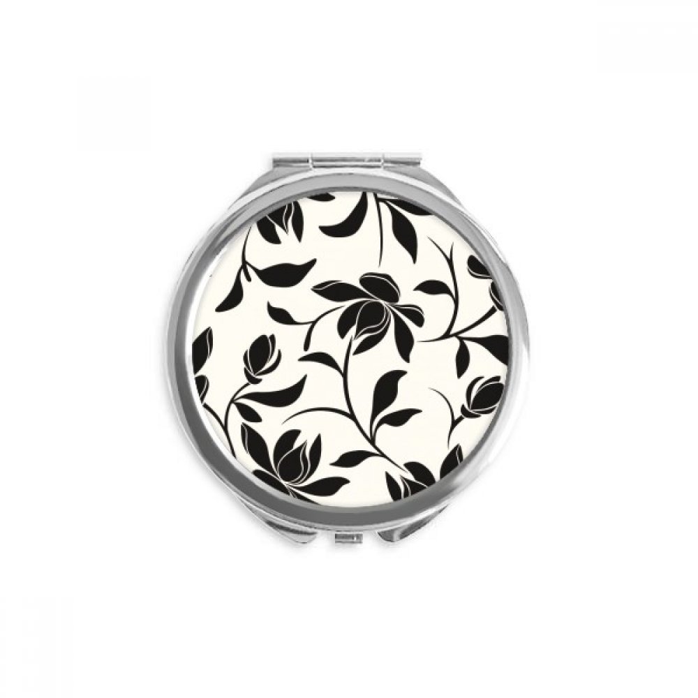 1000x1000 Flower Vine Drawing Art Plant Mirror Round Portable