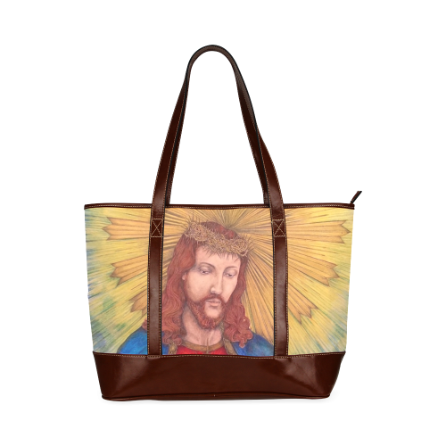 500x500 Sacred Heart Of Jesus Christ Drawing Tote Handbag