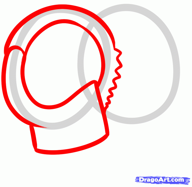 820x796 Draw Handcuffs, Step