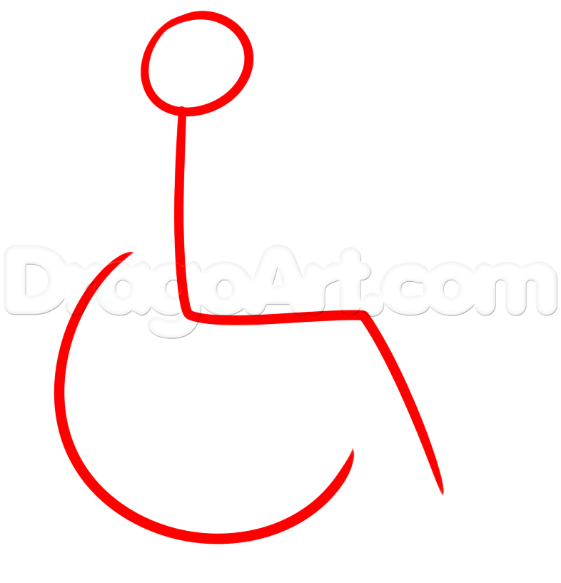 786x817 How To Draw A Handicap Sign, Step