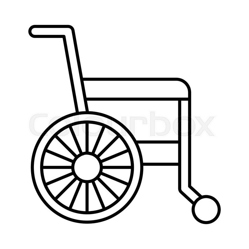 800x800 Wheelchair Disability Handicap Stock Vector Colourbox