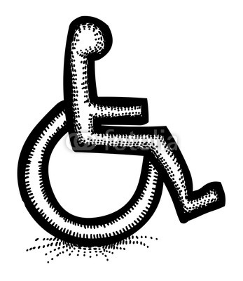 347x400 Cartoon Image Of Handicap Icon Accessibility Symbol An Artistic