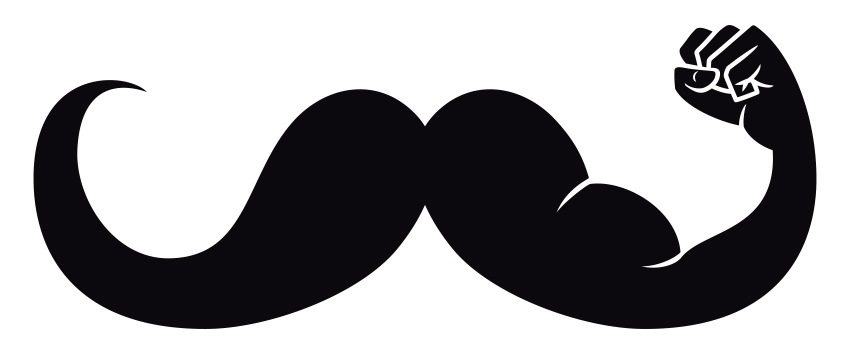850x354 Moustache Clipart Handlebar Mustache