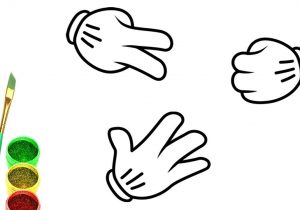 300x210 How To Draw Hands For Kids Learn Colors Coloring Pages Hands How