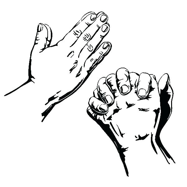 600x600 Praying Hands Drawing Step