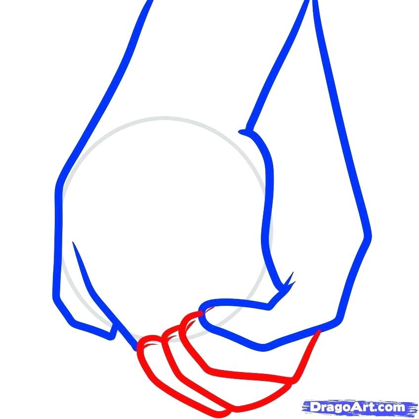 848x848 Drawing Holding Hands