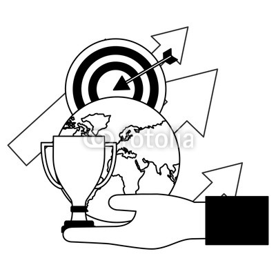 400x400 Hand Holding World Trophy Target Arrows Business Buy Photos Ap