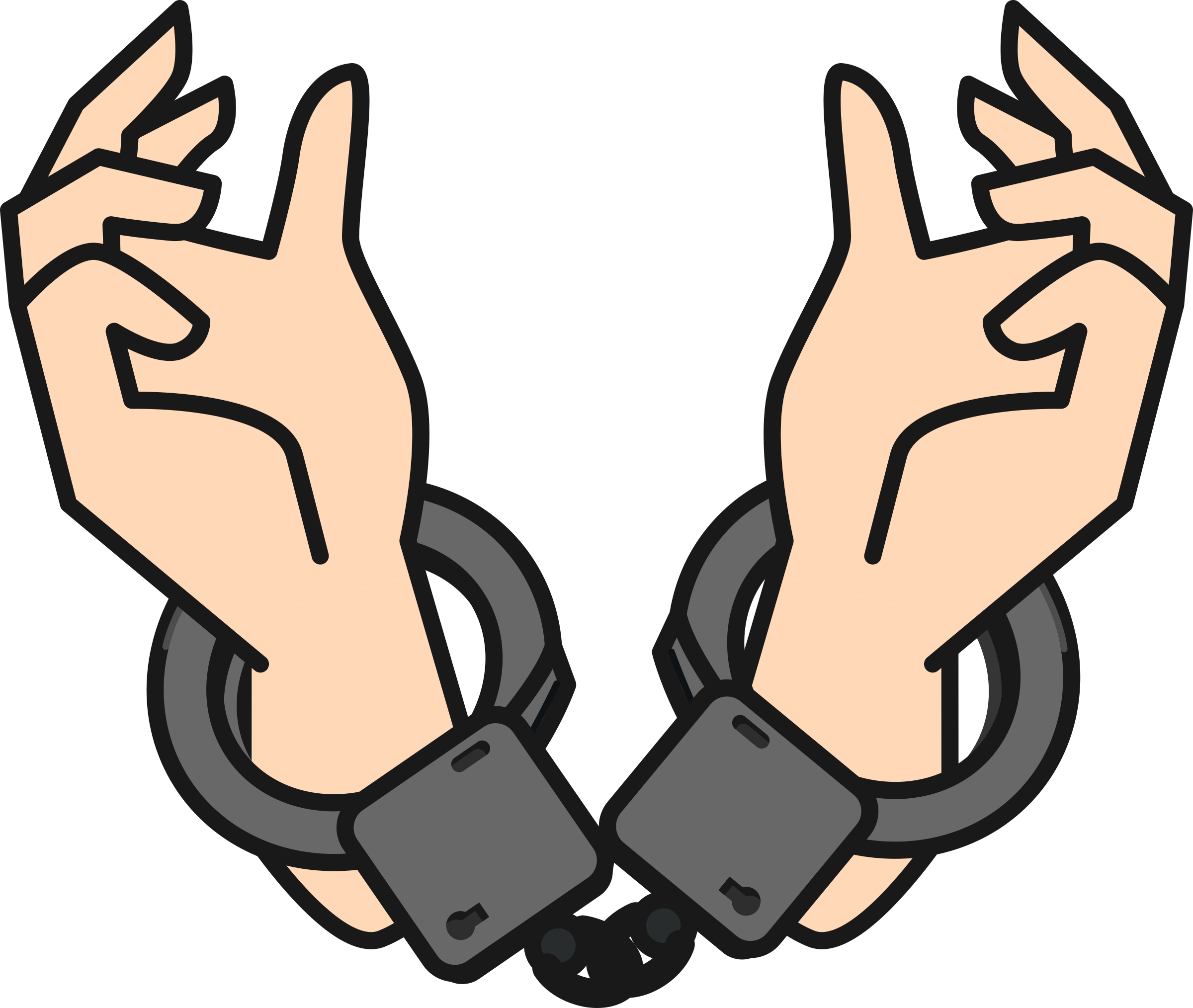 2400x2028 handcuff cuffed hand transparent png clipart free download