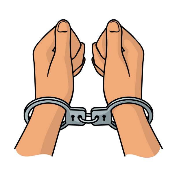 612x612 Hands In Handcuffs Clipart