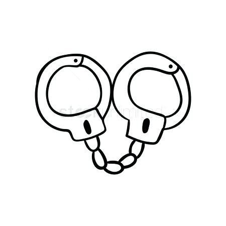 450x450 Interesting Ideas Handcuffs Coloring Pages For Teens Tag