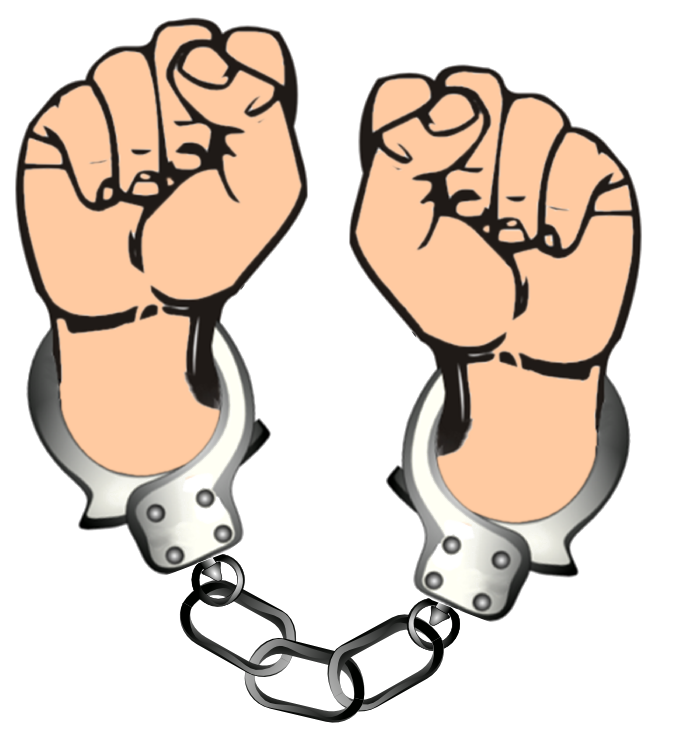 675x741 Collection Of Free Handcuffs Drawing Hand Behind Download On Ui Ex