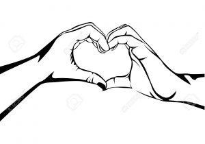 300x210 Hands Making A Heart Drawing How To Draw Hands Making A Heart