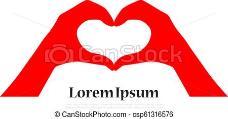 450x236 Hands Making Heart Shape Vector Illustration