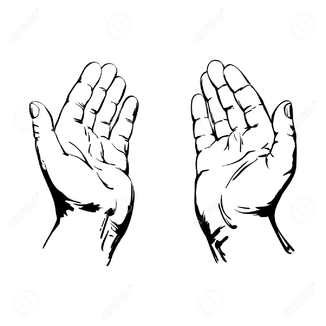 1300x1300 Rosary In Hand Pencil Drawing Pictures Hands Praying Photos