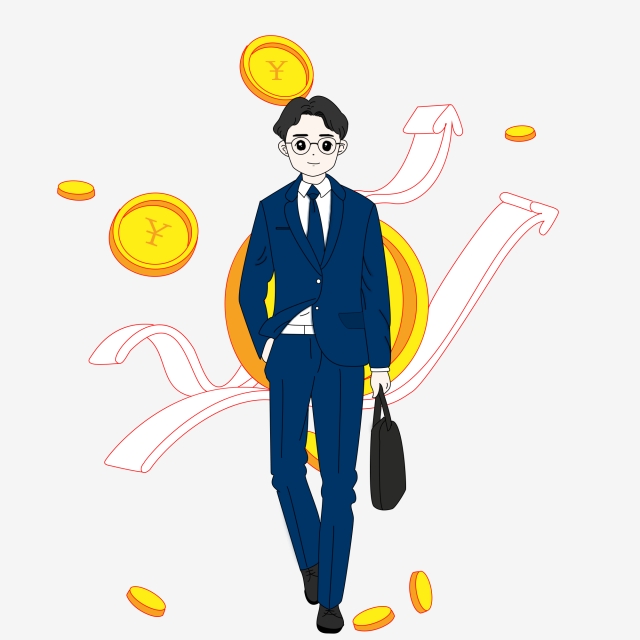 640x640 financial hand drawing man in a suit hand drawn handsome guy