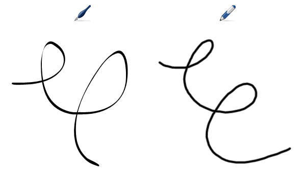 598x345 Writing Or Drawing Digital Ink With The Calligraphic Pens Tool