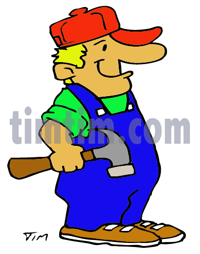 399x507 Free Drawing Of A Handyman From The Category Occupations + Jobs